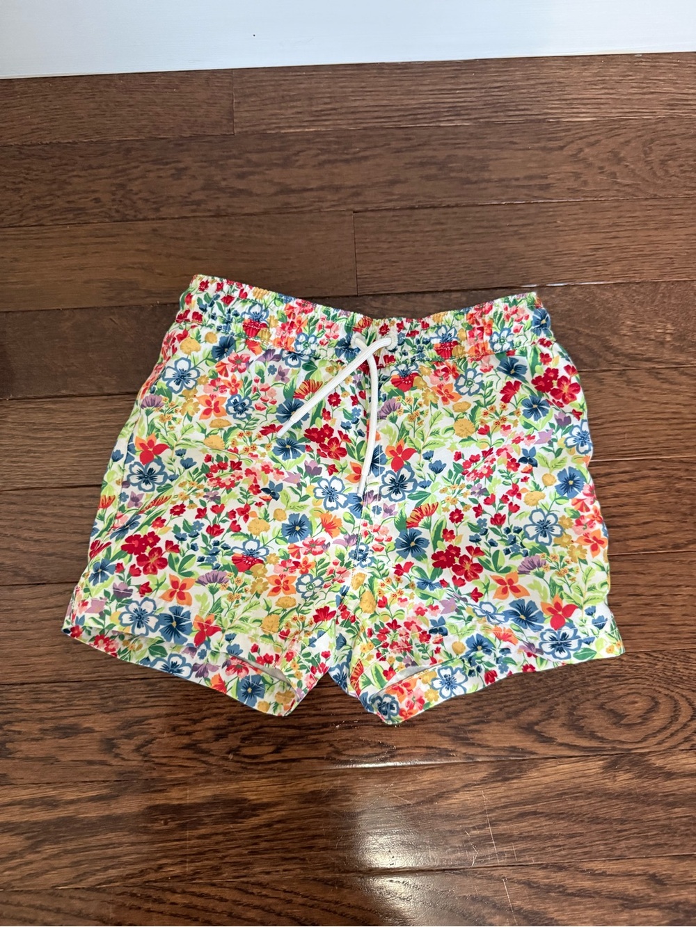 Janie and Jack Boys Floral Swim Trunks